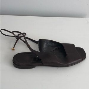 Chanel open-toe flats